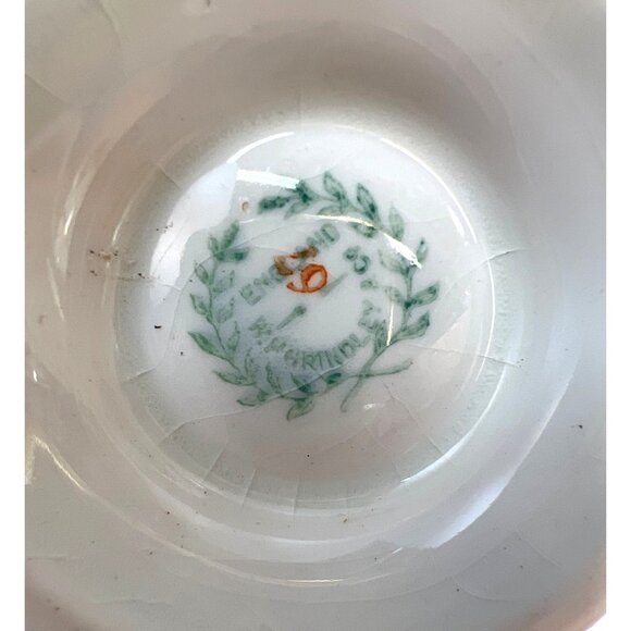 Vintage W H Grindley & Co England Carlton Shape Handled Sugar Bowl & Creamer - Picture 8 of 8